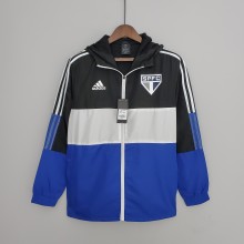2022 Sao Paulo Black-Blue Windbreaker（白色阿迪白色三边）