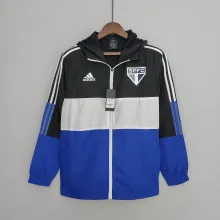 2022 Sao Paulo Black-Blue Windbreaker（白色阿迪白色三边）