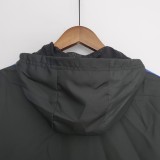 2022 Sao Paulo Black Windbreaker（白色阿迪蓝色三边）