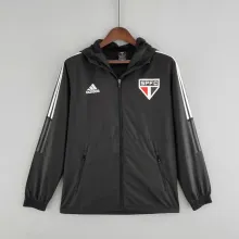2022 Sao Paulo Black Windbreaker（白色阿迪白色三边）