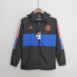 2022 Flamengo Black-Blue Windbreaker（红色阿迪）