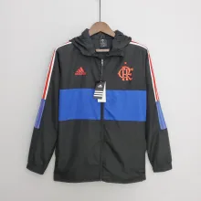 2022 Flamengo Black-Blue Windbreaker（红色阿迪）