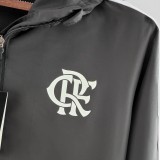 2022 Flamengo Black Windbreaker(红色阿迪白色三边）
