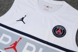 22/23 PSG Vest Training Kit Kit White Grey Stripe 1:1 Quality Training Shirt