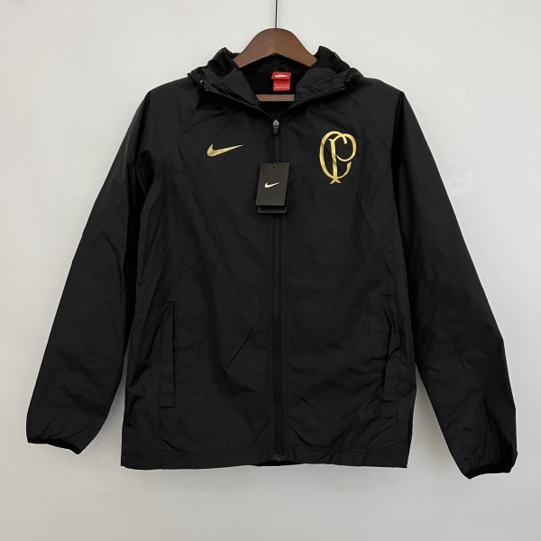 2023 Corinthians Black Windbreaker