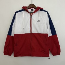 2023 Nike White-Red Windbreaker