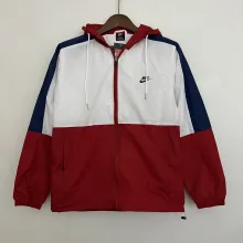 2023 Nike White-Red Windbreaker