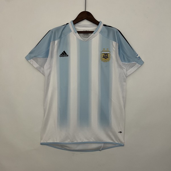 2004-2005 Argentina Home Fans 1:1 Quality Retro Soccer Jersey
