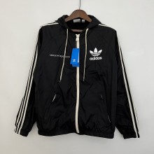 2023 Adidas Black Windbreaker