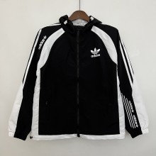 2023 Adidas Black-White Windbreaker