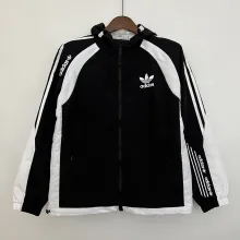 2023 Adidas Black-White Windbreaker