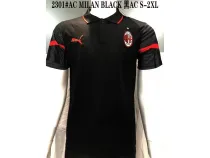 2301# AC MILAN Black 1:1 Quality Polo Shirt