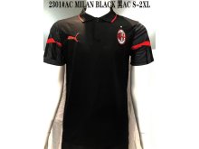 2301# AC MILAN Black 1:1 Quality Polo Shirt