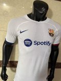 23/24 Barcelona Away White Player Version 1:1 Quality Soccer Jersey