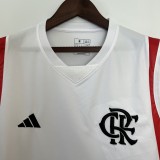 23/24 Vest Training Wear Flamengo White Fans Version 1:1 Quality Soccer Jersey