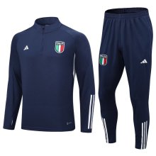 23/24 Italy Training Suit Royal Blue 1:1 Quality Training Jersey