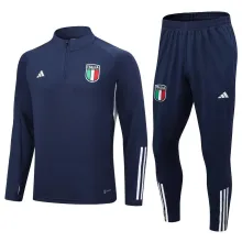 23/24 Italy Training Suit Royal Blue 1:1 Quality Training Jersey