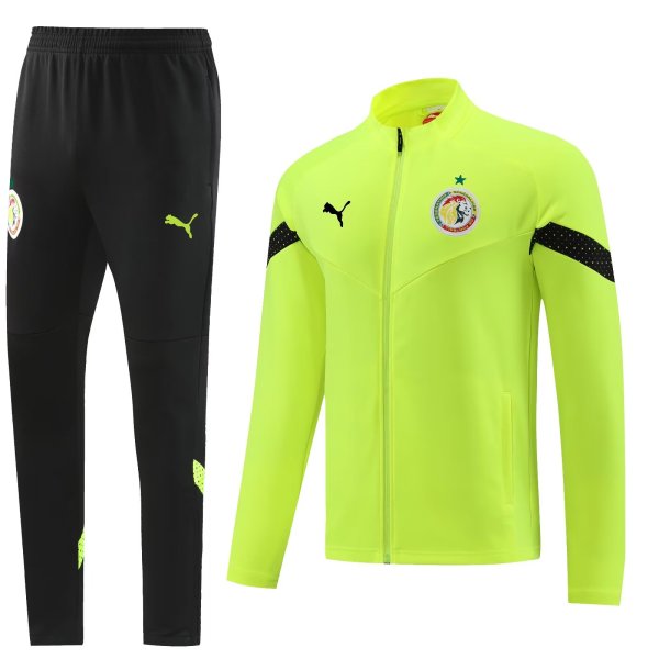 2022 Senegal Fluorescent Green 1:1 Quality Jacket Tracksuit