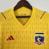 23/24 Goalkeeper Colo Colo Yellow Fans 1:1 Quality Soccer Shirt