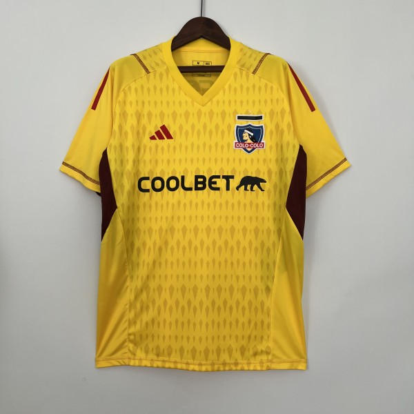 23/24 Goalkeeper Colo Colo Yellow Fans 1:1 Quality Soccer Shirt