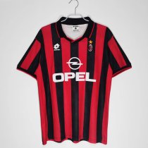 1995/1996 AC Milan Home Fans 1:1 Retro Soccer Jersey