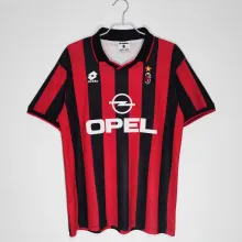 1995/1996 AC Milan Home Fans 1:1 Retro Soccer Jersey