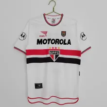 2000 Sao Paulo Home White 1:1 Retro Soccer Jersey