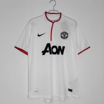 2013/2014 Manchester United Away White Retro Soccer Jersey 2013/2014 Manchester United Away White Retro Soccer Jersey