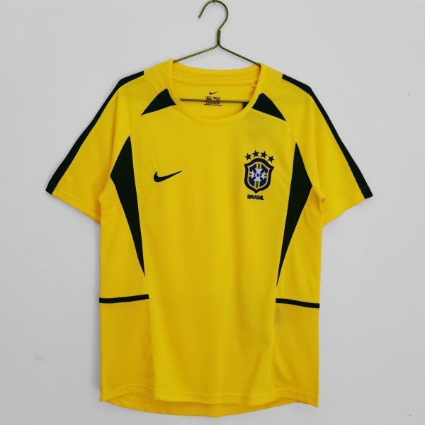 2002 Brazil Home Fans 1:1 Quality Retro Soccer Jersey