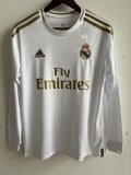 2019/2020 Real Madrid Home Long Sleeve 1:1 Quality Retro Jersey