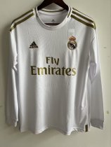 2019/2020 Real Madrid Home Long Sleeve 1:1 Quality Retro Jersey