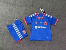 23/24 University of Chile Home Blue Kids Soccer Jersey