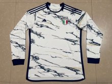 23/24 Italy Away Long Sleeve Fans 1:1 Quality Soccer Jersey