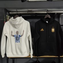 2023 Argentina 3-Star 10#Messi Signature Plus Fleece Thick Hoodie