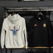 2023 Argentina 3-Star 10#Messi Signature Plus Fleece Thick Hoodie