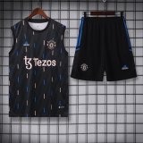 23/24 Manchester United Black 1:1 Quality Training Vest（A-Set）