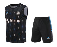 23/24 Manchester United Black 1:1 Quality Training Vest（A-Set）