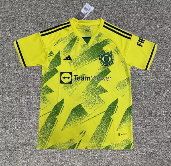 23/24 Manchester United Training Green Fans 1:1 Quality Training Jersey