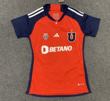 23/24 Universidad De Chile Away 1:1 Women Soccer Jersey