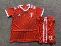 23/24 Peru Away 1:1 Kids Soccer Jersey