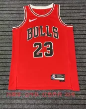 Chicago Bulls 75th Jordan #23 Red Hot Pressing 1:1 Quality Men NBA Jersey
