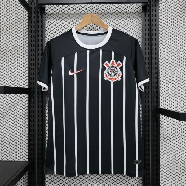 23/24 Corinthians Away Black Fans 1:1 Quality Soccer Jersey