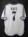 2000/2001 Real Madrid Home 1:1 Quality  Retro Soccer Jersey