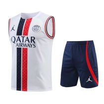 23/24 PSG Paris Jordan White 1:1 Quality Training Vest(A-Set) 23/24 PSG Paris Jordan White 1:1 Quality Training Vest(A-Set)
