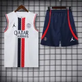 23/24 PSG Paris Jordan White 1:1 Quality Training Vest（A-Set）