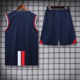23/24 PSG Paris Jordan Blue 1:1 Quality Training Vest（A-Set）