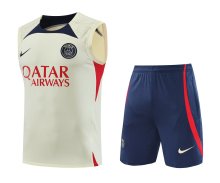 23/24 PSG Paris Beige 1:1 Quality Training Vest（A-Set）