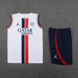 23/24 PSG Paris Jordan White 1:1 Quality Training Vest（A-Set）