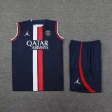 23/24 PSG Paris Jordan Blue 1:1 Quality Training Vest（A-Set）