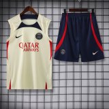 23/24 PSG Paris Beige 1:1 Quality Training Vest（A-Set）